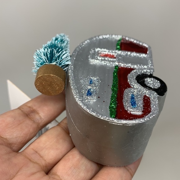 RV camper trailer w tree Christmas tree ornament holiday decoration retro style - Picture 8 of 14